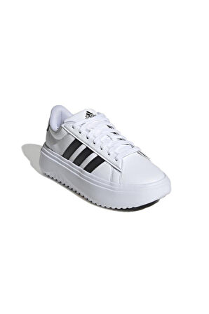 Adidas GRAND COURT PLATFORM Kadın Spor Ayakkabı IE1092 FTWWHT/CBLACK/CBLACK