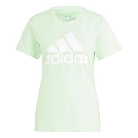 adidas Essentials Logo Kadın Tişört Yeşil IR5409