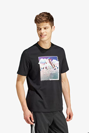 Adidas M Landse Bos Erkek Siyah T-Shirt IS2869