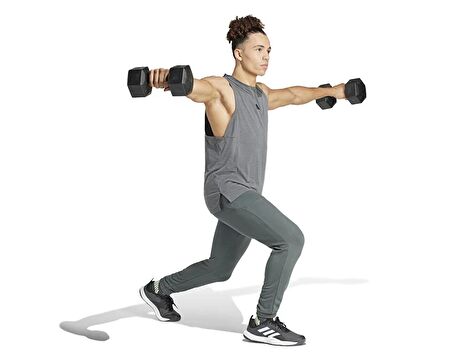 adidas D4T Tank Erkek Antrenman Tişörtü IS3819 Gri