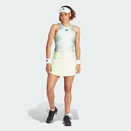 Adidas IS7247 Tennis Match Kadın Yeşil Tenis Eteği
