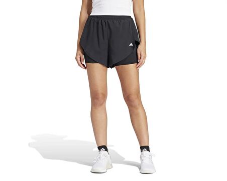 adidas Wtr D4T 2In1Sh Kadın Antrenman Şortu IQ2655 Siyah