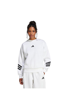 adidas Kadın  Beyaz  SWEATSHIRT (LONG SLEEVE) W FI 3S SWT JE0204