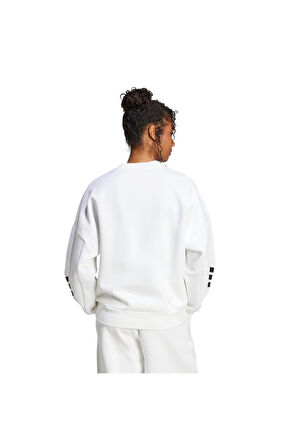 adidas Kadın  Beyaz  SWEATSHIRT (LONG SLEEVE) W FI 3S SWT JE0204