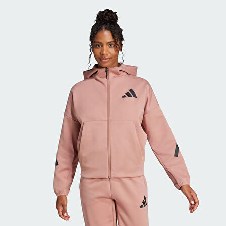 Adidas Kadın Günlük Kapşonlu Tek Üst W Z.N.E. Fz Jc5394