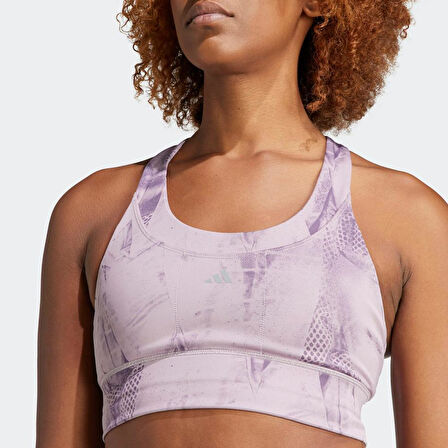 Adidas IQ3380 Run Pocket Medium Support Pedli Sporcu Brası 