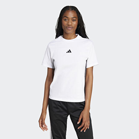adidas W 3S SJ T Beyaz Kadın Sporcu Tişört JD0844