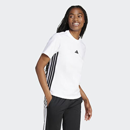 adidas W 3S SJ T Beyaz Kadın Sporcu Tişört JD0844