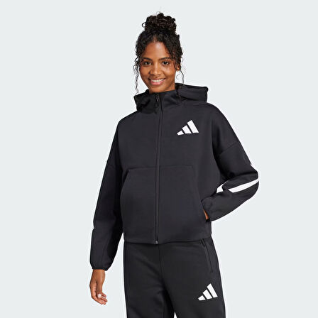 Adidas Kadın Günlük Kapşonlu Tek Üst W Z.N.E. Fz Jc5392