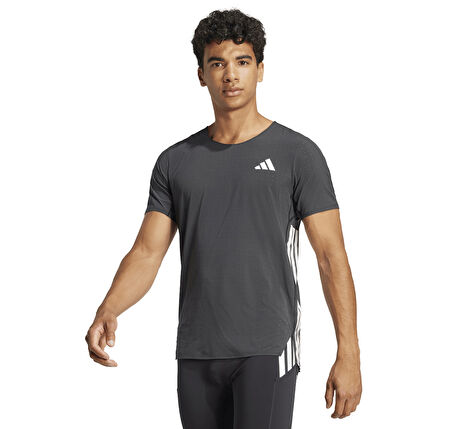 JF3473-E adidas Adızero Tee M Erkek T-Shirt Antrasit