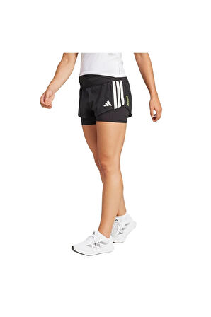 adidas Kadın  Siyah  Şort ADIZERO 2i1 W JD4224