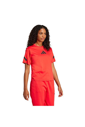 adidas Kadın  Kırmızı  T-Shirt W Z.N.E. TEE JJ4779