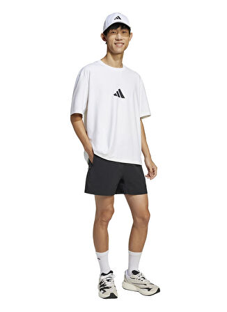 adidas JC5482 M Z.N.E. TEE LO Beyaz Yuvarlak Yaka Loose Fit Desenli Erkek T-Shirt