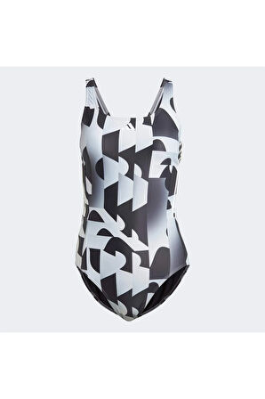 3-stripes Graphic V-back Swimsuit