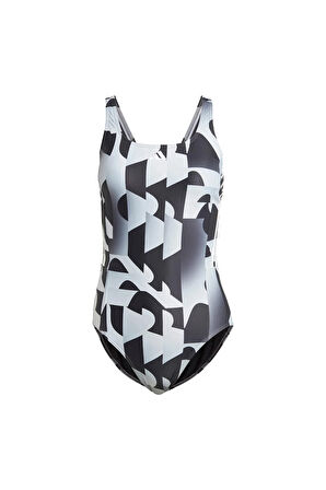 3-stripes Graphic V-back Swimsuit