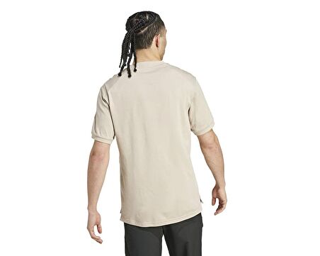 adidas Xpl Logo Tee Erkek Antrenman Tişörtü IN6504 Bej