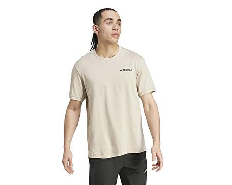 adidas Xpl Logo Tee Erkek Antrenman Tişörtü IN6504 Bej