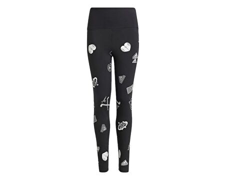 adidas Jg Bluv Leg Çocuk Günlük Tayt IN3302 Siyah