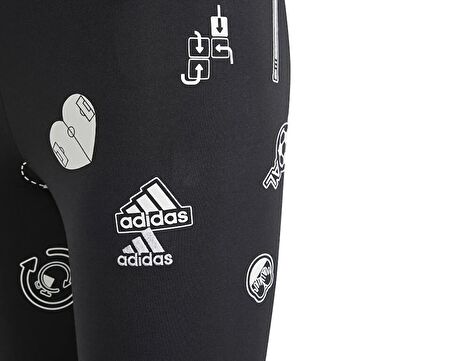 adidas Jg Bluv Leg Çocuk Günlük Tayt IN3302 Siyah