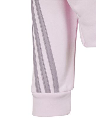 adidas Düz Kadın Pembe Sweatshırt IS3407-G FI 3S FZ