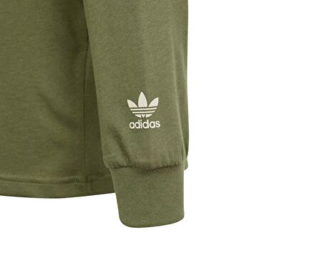adidas Longsleeve Çocuk Günlük Tişört IR9772 Haki