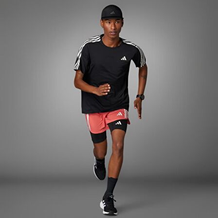Adidas Erkek Tişört Own The Run 3 Stripes
