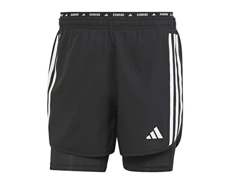 adidas Otr E 3S 2In1 S Erkek Koşu Şortu IQ3808 Siyah