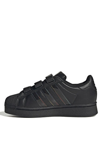 adidas Siyah - Gri Erkek Çocuk Yürüyüş Ayakkabısı JI0510-SUPERSTAR LED LIGHTS CF C