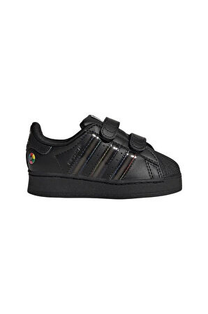 adidas Bebek Siyah  Sneaker SUPERSTAR LED LIGHTS CF I JI0512