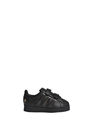 adidas Bebek Siyah  Sneaker SUPERSTAR LED LIGHTS CF I JI0512