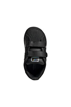adidas Bebek Siyah  Sneaker SUPERSTAR LED LIGHTS CF I JI0512