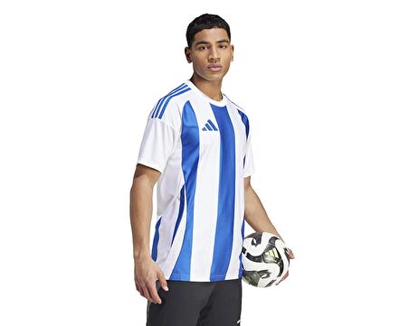 adidas Striped 24 Jsy Erkek Futbol Forması IW2144 Beyaz