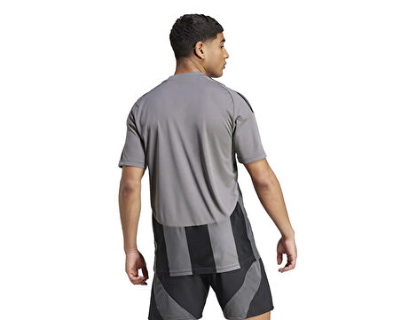 adidas Striped 24 Jsy Erkek Futbol Forması IW2145 Gri