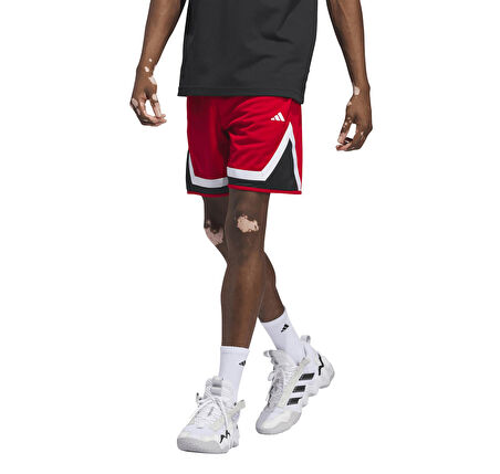 IY2122-E adidas Pro Block Short Erkek Basketbol Şortu Kırmızı