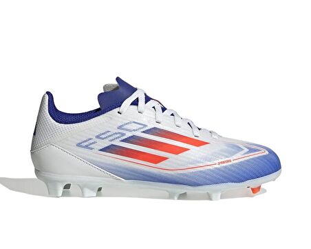 adidas F50 League Fg/Mg J Genç Çim Zemin Kramponu IF1367 Beyaz