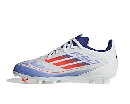 adidas F50 League Fg/Mg J Genç Çim Zemin Kramponu IF1367 Beyaz