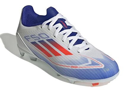 adidas F50 League Fg/Mg J Genç Çim Zemin Kramponu IF1367 Beyaz