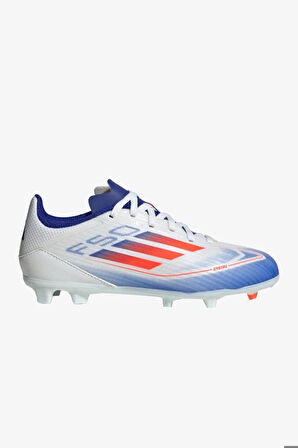 Adidas F50 League FgMg J Çocuk Beyaz Krampon (Çim Zemin) IF1367