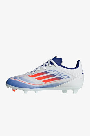 Adidas F50 League FgMg J Çocuk Beyaz Krampon (Çim Zemin) IF1367