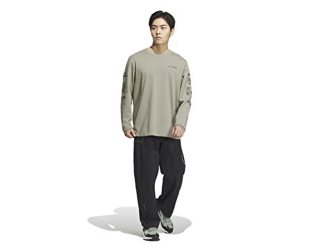 adidas Natgeo Ls Tee Erkek Günlük Sweatshirt IS9509 Haki