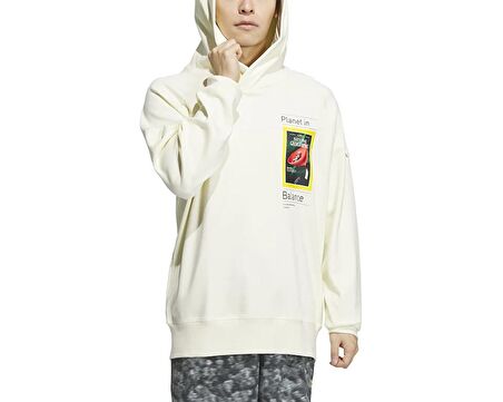 adidas Natgeo Gfx Hdy Erkek Günlük Sweatshirts IS9523 Krem