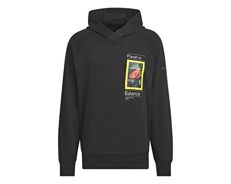 adidas Natgeo Gfx Hdy Erkek Günlük Sweatshirts IS9524 Siyah