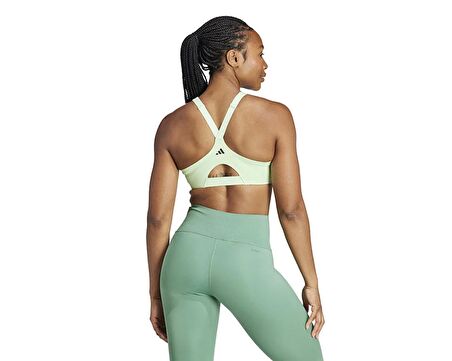 adidas Tlrdım Lux Zip Kadın Antrenman Sporcu Sütyeni IT6657 Yeşil