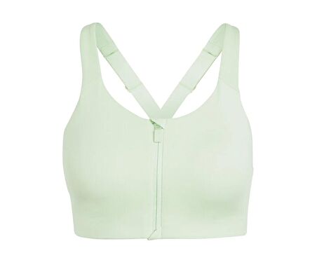 adidas Tlrdım Lux Zip Kadın Antrenman Sporcu Sütyeni IT6657 Yeşil