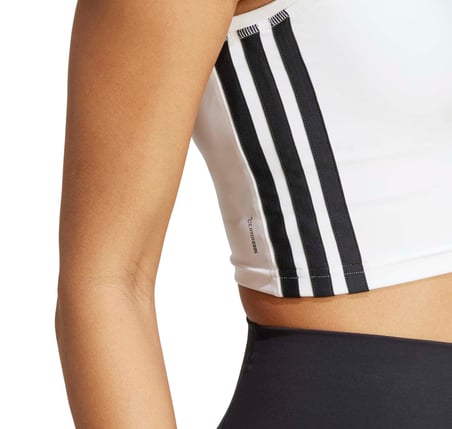 JF8916-K adidas We 3S Crop Tank Kadın T-Shirt Beyaz