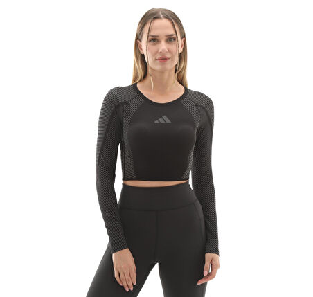 JH1364-K adidas Seamless Ls Kadın T-Shirt Siyah