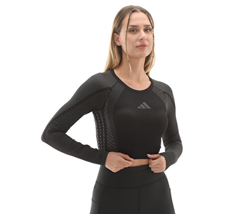 JH1364-K adidas Seamless Ls Kadın T-Shirt Siyah