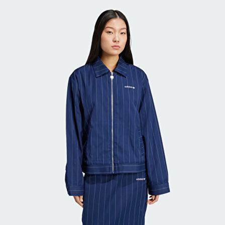 Adidas Kadın Günlük Eşofman Üstü Pinstripe Harrington Jacket Jj3477