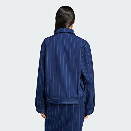 Adidas Kadın Günlük Eşofman Üstü Pinstripe Harrington Jacket Jj3477