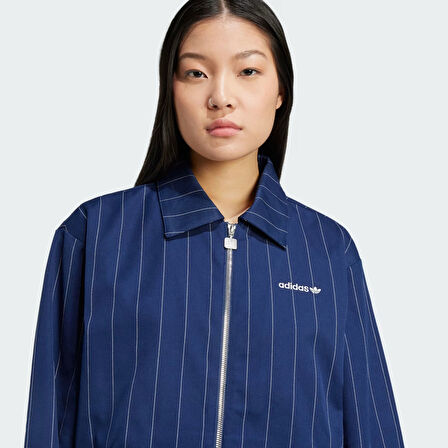 Adidas Kadın Günlük Eşofman Üstü Pinstripe Harrington Jacket Jj3477